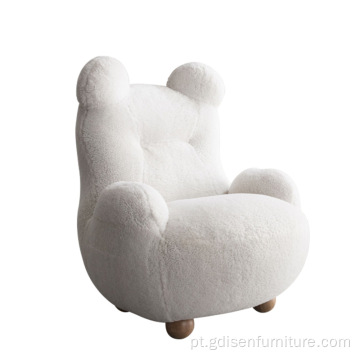 Boucle Fabric Cadeira infantil Sofá de sofá infantil